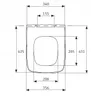 Ramm Toilettensitz kompatibel mit Geberit Smyle Square, WC Produktbild-Vorschau 8