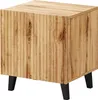 A wooden nightstand with black legs on a white background. Náhled obrázku produktu