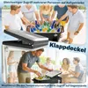 Wózek chłodzący Outsunny 76 l z kółkami, otwieraczem do Podgląd zdjęcia produktu 6