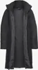 A black puffer jacket is shown laid flat with the front open. Produktbild-Vorschau