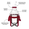 WEINBALLON Gärballon mit Zubehör Kunststoff Klar Neu 15 L Produktbild-Vorschau 3