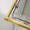 Box doccia 80x120 oro spazzolato cristallo temperato ante Anteprima dell’immagine prodotto 2