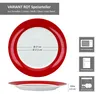 6er Set Variant Rot Speiseteller Ø27cm bunte große Produktbild-Vorschau 5