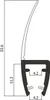 Duschdichtung Bad 20 cm UK04 Ersatzdichtung Wasserabweiser Produktbild-Vorschau 2