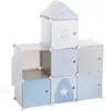 Kinder Aufbewahrungsboxen "Château" - grau und blau 96 × Produktbild-Vorschau 9