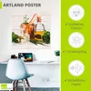 ARTland Poster Olivenöl und Kräuter - Küche Größe: 70x70 cm Produktbild-Vorschau 3