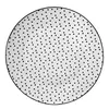 Clayre & Eef Speiseteller Ø 26 cm Weiß Schwarz Porzellan Produktbild-Vorschau 1