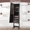 COSTWAY Armoire à bijoux à inclinaison réglable, étagère à Voir les images du produit 5