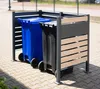 Kovový kryt odpadkového koše Westmann Planum 2x240 L vzhled Náhled obrázku produktu 4