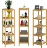 CASARIA® Badezimmer Regal Bambus 5 Ablagen Belastbarkeit Produktbild-Vorschau 7