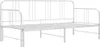 vidaXL Ausziehsofa Bettgestell Weiß Metall 90x200 cm Produktbild-Vorschau 3
