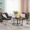 Indoor Wohnset Aliano dark grey mit 2 Sesseln & Produktbild-Vorschau 2