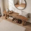 Schuhbank 160 cm lange Eingangsbank aus Massivholz, lange Produktbild-Vorschau 11