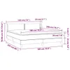 Design Möbel Boxspringbett mit Matratze Dunkelgrau 180x200 Produktbild-Vorschau 6