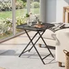 Outsunny Gartentisch klappbar 70 x70 cm, Wetterfest Produktbild-Vorschau 7