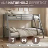 Homestyle4u Poschodová posteľ 90x200 a 140x200 podkrovná Náhľad obrázku produktu 2