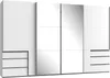 Schwebetürenschrank Kleiderschrank Level 350cm weiß mit Produktbild-Vorschau 1