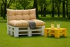 Coussins de palette beige|Assiette 120x60 + dossier 120x40, Voir les images du produit 7