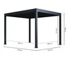 Paragon venkovní pergola / pavilon s lamelovou střechou Náhled obrázku produktu 18