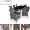 Salon de jardin 8 places avec housse de protection - gris Voir les images du produit 3