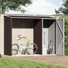 vidaXL Tuin, houtopslag, bruin, 245x98x159 cm, verzinkt Productafbeelding-voorbeeld 5