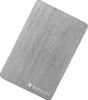 A brushed metal external hard drive on a white background. Podgląd zdjęcia produktu