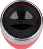 Top view of a pink travel mug with a black lid. Produktbild-Vorschau