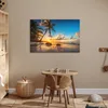 MuchoWow® Poster Strand - Meer - Palme - Sonnenuntergang Produktbild-Vorschau 6