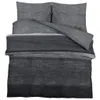 vidaXL Set di biancheria da letto grigio scuro 240x220 cm Anteprima dell’immagine prodotto 1