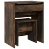 vidaXL Schminktisch mit Hocker Räuchereiche 60x40x113,5 cm Produktbild-Vorschau 1