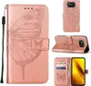 Xiaomi Poco X3 NFC Case, Butterfly Relief Flip Leather Case Voir les images du produit 1