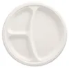 500 Papstar Teller, Zuckerrohr pure 3-geteilt Ø 26 cm, 2 cm Produktbild-Vorschau 1