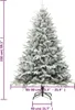 vidaXL Umelý vianočný stromček Snowy Green 150 cm PVC PE Náhľad obrázku produktu 6