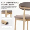 Sada dvoch robustných a elegantných drevených stoličiek v Náhľad obrázku produktu 6