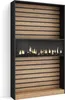 COZY Étagère Bibliothèque, 110x25x186cm, Salon, Cheminée Voir les images du produit 1