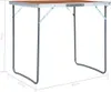 vidaXL Table de camping pliante avec cadre métallique 80 x Voir les images du produit 8