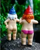 Gnomi da giardino 2-pack divertente giardino figure gnomo Anteprima dell’immagine prodotto 5