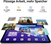 A tablet displaying various images and app icons, with feature callouts at the top. Náhľad obrázku produktu