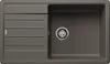 A top-down view of a kitchen sink with a drainboard. Produktbild-Vorschau