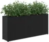 vidaXL Podwyższone łóżko z 2 przegrodami czarne 90x20x40 cm Podgląd zdjęcia produktu 4