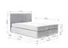 Boxspringbett Schlafzimmerbett Bett BARTOLO DELUX Stoff Produktbild-Vorschau 2