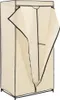 A cream-colored wardrobe with its doors partially open, revealing a hanging rod inside. The wardrobe is shown against a white background. Náhľad obrázku produktu