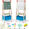 3-in-1 Kinder Staffelei, doppelseitige Staffelei aus Holz Produktbild-Vorschau 1