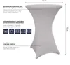 Lumaland 1x hochwertige Stehtischhusse Ø 70-75 cm ® Stretch Produktbild-Vorschau 6