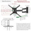 Barkan Supporto da parete per TV 13"- 83" Nero Anteprima dell’immagine prodotto 2