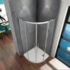 90x90X195cm Runddusche Viertelkreis Dusche Schiebetür Bad Produktbild-Vorschau 4