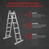 siwitec Mehrzweckleiter Alu, 3 x 4  Sprossen, Leiter Produktbild-Vorschau 4