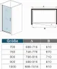 90x180cm Schwingtür Nano Glas Duschkabine ESG Produktbild-Vorschau 6