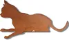 Metalldeko Figur Katze "Felix" | Gartendeko in Edelrost Produktbild-Vorschau 2