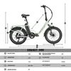 20" LCD elektrobicykel 20 palcov, 48V 15Ah, skladacie Náhľad obrázku produktu 5